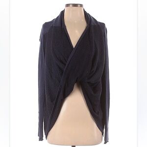 Lululemon Cozy Soft Warm Iconic Wrap Twist Front Sweater in Navy Blue